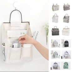 소품정리함 정리함 수납함 보관함 리빙박스 화장실 욕실용품 욕실정리 벽걸이 수납포켓 소품, 후크링-나무