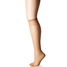 헤인즈 실크 리플렉션 시어 무릎 높이 발가락 2팩