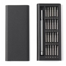 초정밀 드라이버 25종 세트, 드라이버 핸들 + 드라이버 비트 24p