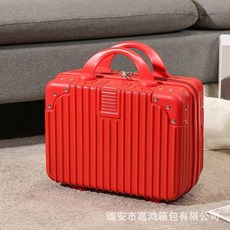 핸드 수하물 14 인치 메이크업 박스 휴일 선물 소형 미니 여행 비밀번호 박스 보관 가방, 14인치 【23.15.32】, 빅 레드