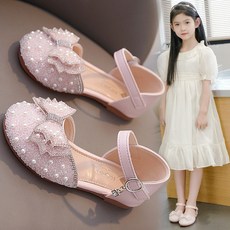 DIU 兒童鞋女童半涼鞋夏季新款中大童水鑽時尚軟底寶寶公主鞋