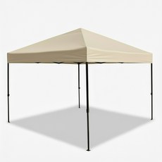 리브포어스 휴대용 접이식 캠핑천막 트렁크 수납가능 3mX3m, 베이지- 3M x 3M