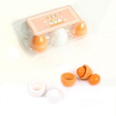 호기심x흥미쑥쑥 노른자분리 원목달걀세트 사고력 창의성향상 유치원교구, 1개