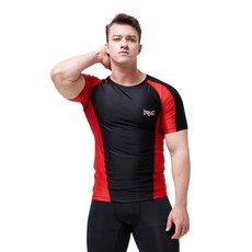 EVERLAST 中性印花短袖防曬沙灘泳衣