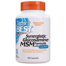 닥터스 베스트 글루코사민 Doctor's Best Synergistic Glucosamine MSM with OptiMSM Non-GMO, 1개, 180정