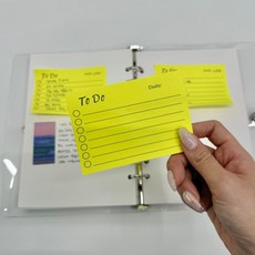투두리스트 접착 메모지 가로, 1개, 상세페이지 참조, 상세페이지 참조