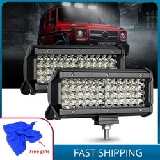 스포츠카브랜드 바 작업 방수 LED IP68 트럭 운전 보트 자동차 램프 18W 20W 72W, 단일옵션, 1x Square 20W Led