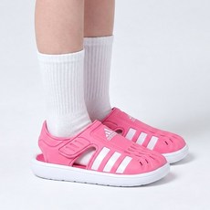아디다스 키즈 샌들 핑크 발편한 여름 워터샌들 유치원 초등 슬라이드 아동 아쿠아슈즈 벨크로 물놀이 슬리퍼