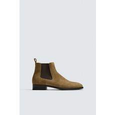 ZARA 레더 첼시 부츠 - 브라운 495669697