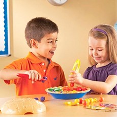 러닝리소스 파이 분류 놀이 6216 유치원 소근육 색깔 완구 수교구 숫자세기, 1세트