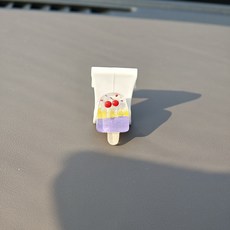썸머 스틱 아이스 자동차 걸이 조수석 글러브 박스 앞좌석 수납 걸이 차량 인테리어 용품, 체리 바 아이스크림 걸이, 하나