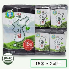 지도표성경 녹차 곱창돌김, 4g, 32개