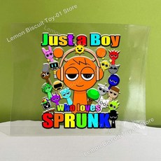 스프렁키스 전사 스티커 만화 비닐 크리스탈 라벨 양각 데칼 자가 접착 방수 컵 병 선물용, 1개, 9. JZHZ105