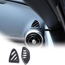 존코코 카센터 콘솔 마쓰다 MX-5 ND 2015-2023 실내 전면 에어컨 통풍구 트림 스티커(매트 블랙), Matte Black