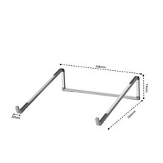 노트북거치대 접이식 스탠드 조절식 알루미늄 컴퓨터 PC 태블릿 테이블, 2) D0119-SILVER, 2) D0119-SILVER