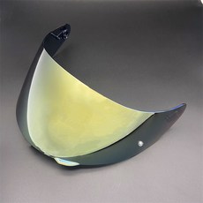 颱風騎士 適用於K1 K3SV K5S安全帽 日夜通用電鍍鏡片 透明幻彩極光 高透光 側開鏡片, 1個, 金（側開）