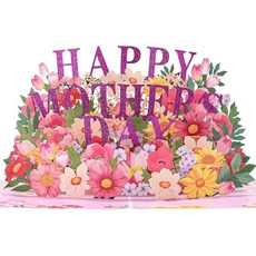 [ 956791 ] 이팅 3D 팝업 어머니의 날 카드 - 당신의 사랑을 보여주는 놀라운 서프라이즈 독특한 꽃 디자인 모든 엄마에게 완벽 (꽃)