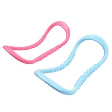 AN 요가링 돌기형 스트레칭 마사지용 필라테스, 핑크, 1개