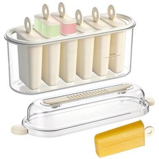 6-Cavity Popsicles Molds DIY Homemade Ice Pop Mold Plastic Popsicle Molds Sticks AND & Lids EAS, 6-Cavity Popsicles Molds, DIY