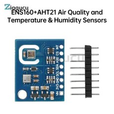 ENS160+AHT21 이산화탄소 CO2 TVOC 공기 품질 및 온도 센서 모듈, 1개