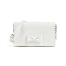 TED BAKER Baetiy Crossbody bag patent leather ivory 274040-CREAM-TB