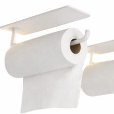 아롱달협력사 밀착고정 마그네틱 키친타올 거치대 다용도 자석 거치대, 1개, 밀크화이트 2개세트