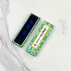 正大筆莊 古梅園 紅花墨一丁賣場 一星 二星 三星 15g 1.0丁形 紅花墨 墨條 書法 日本製, 1個, 深綠盒一星
