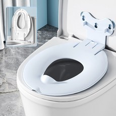 兒童馬桶坐便圈新款寶寶馬桶坐墊圈馬桶蓋坐墊小孩專用馬桶墊通用, 旗艦款【可調節固定】藍色:1個