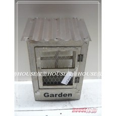 House傢飾 屋型壁掛鐵網花器, 1個