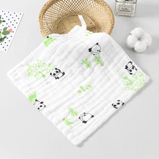 KIDS PARK嬰兒紗布手帕3入裝，柔軟吸水寶寶口水巾，新生兒洗臉紗布巾