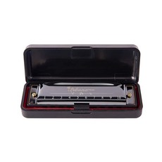 Harmonica 10홀 20곡 마우스 오르간 블루스 디럭스 하모니카 초보자 성인 어린이 선물 블랙