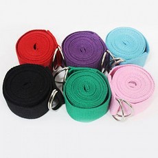 광범위 요가 동작 밸런스 힘든 자세 스트랩 밴드스 홈트레이닝 운동 기구 스트레칭_TR-2026001, 1개, 요가스트랩(색상랜덤)