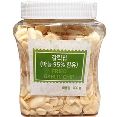 튀긴마늘 슬라이스 튀김 마늘칩 갈릭 후레이크, 200g, 1개