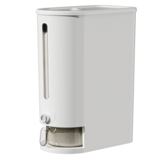 올릭 가정용 밀폐 방습 계량 쌀통 쌀 보관통 10kg 5kg, 아이보리, 1개 아이보리, 1개