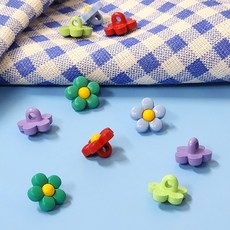 수예부자재 플라스틱 기둥단추 옷만들기 소잉재료 15mm 10P