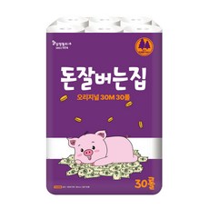 [삼정펄프] 돈잘버는집 오리지널 3겹 화장지 30롤 화장지/집들이선물/천연펄프, 30m, 1개
