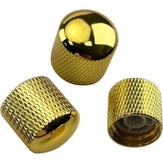 전기 기타 노브 2개 15/64인치(6.1mm) 구멍 돔형 금속 기타 볼륨 톤 노브 페더 스트라토텔레스 재즈 레스폴 교체 부품(크롬), 3피스, 금