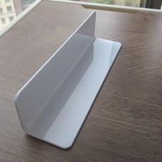 無品牌 貨架 L 型磁吸透明分隔擋板 01貨架隔板擋板防濺板貨架擋板貨架分隔板層架擋 貨架 型磁吸透明分隔擋, 白色／黑色／透明，請備注顔色,長40寬5高13厘米送膠, 1個