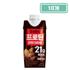 롯데칠성 오트몬드 프로틴 제로슈거 초코, 250ml, 10개
