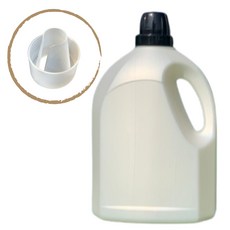 HDPE 4L 용기 공병 소분통 식품 액젖 통 소스 기름 등유 소독 약품 세제 식품 대용량, 1개