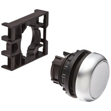 Eaton M22-DL-W 푸시 버튼 조명 지름 22mm 화이트 색상 실버 베젤 색상 오프 온 스타일, Eaton M22-DL-W 푸시 버튼, 조명, 지름 2