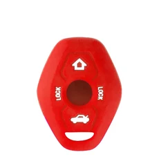 KEYYOU 자동차 원격 키 EWS 시스템 BMW E38 E39 E46 X3 X5 Z3 Z4 1/3/5/7 시리즈 315/433MHz ID44 칩 열쇠, 04 Red Silicone Case