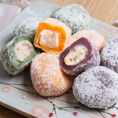 [푸드잇템] 1+1 개별포장 모찌 찹쌀떡 50gx30개 수능 답례떡 떡선물 떡주문, 3.6kg, 1개, 삼색두텁떡 60g*30개(벌크포장)