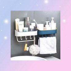 (스카이) 화장실 욕실정리대 다용도 수납선반 욕실선반 수납거치대, 1개
