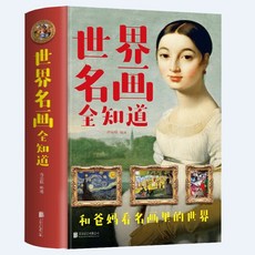 【 臺灣現*貨贈書籤】正版出貨正版2冊中國名畵全知道世界名畵全知道 文名畵檔案繪畵知識藝術 國中大書局 正品採購, 世界名畵全知道（精裝）