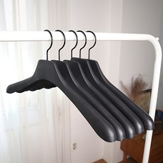 씨인크 남성 여성 올블랙 옷걸이, 남성 다용도 옷걸이, 5개