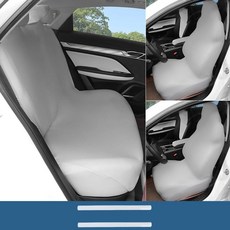 사계절 차량용 고 뒤좌석 오염방지 앞좌석 시트커버 자동차 의자커버 소품 용품 시트커버 카시트 보호 차량 aud+995rq, 뒤좌석1p_블랙