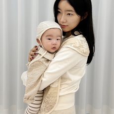 사가 엔젤릭 엄마턱받이 침받이 수유 트림패드 이유식 뜨왈 앞치마, 1개, 블루