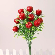 귤 인조 나무 조화 소품 장식, A. 사과 한 개