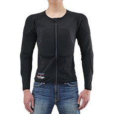 데이턴Daytona 바이크 프로텍터 인너웨어 CE 규격 JMCA 권장 순간 경화 스트레치 원단 HBP019 블랙 L 18802